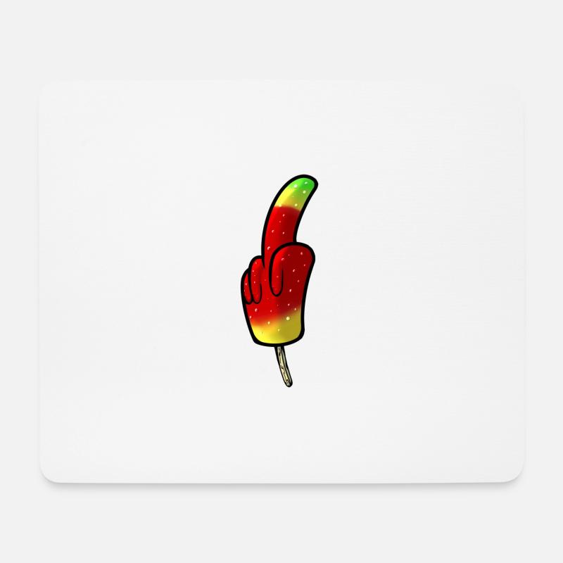 Flutschfinger Eis - Mousepad (Querformat) - Weiß