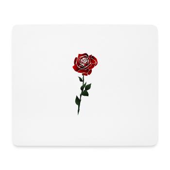Fleur de roses - Tapis de souris (format paysage) - blanc - Devant