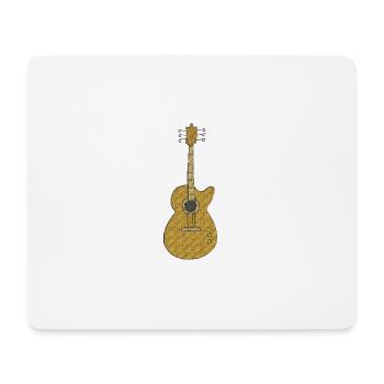 guitare - Tapis de souris (format paysage) - blanc - Devant