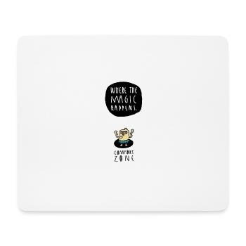 Zone de confort - motivation - Tapis de souris (format paysage) - blanc - Devant