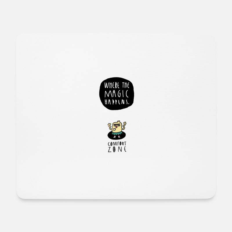 Comfort Zone - Motivation - Mousepad (Querformat) - Weiß