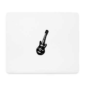 Guitare électrique - Tapis de souris (format paysage) - blanc - Devant