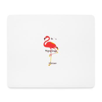 Flamingo - Mousepad (Querformat) - Weiß - Vorne