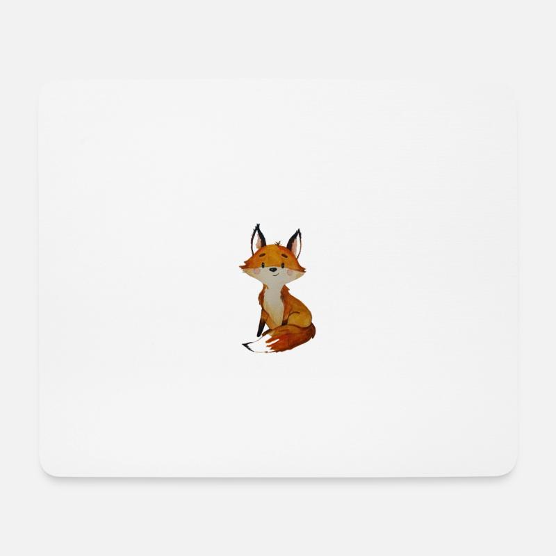 Schlau wie ein Fuchs - T-Shirts, Babykleidung - Mousepad (Querformat) - Weiß