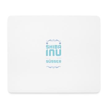 shiba inu hund spruch - Mousepad (Querformat) - Weiß - Vorne