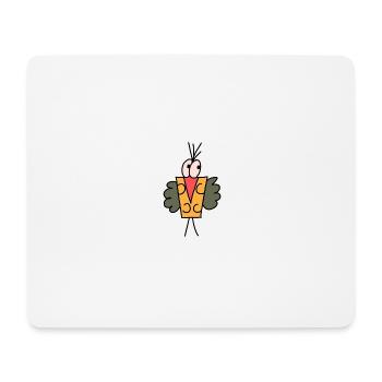 Schobbti Gelb - Mousepad (Querformat) - Weiß - Vorne