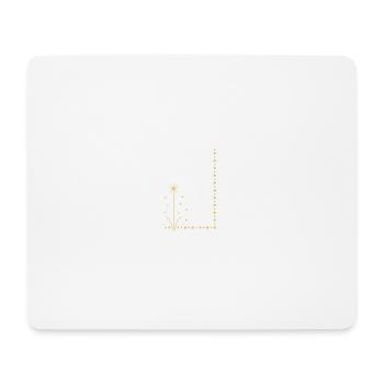 Golden star plant on the edge - Mouse Pad (horizontal) - white - Front