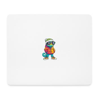 Chameleon Winter - Mousepad (Querformat) - Weiß - Vorne