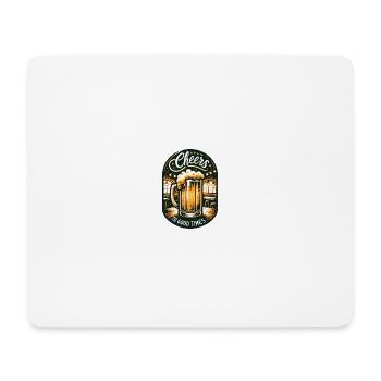 Vive les bons moments - Tapis de souris (format paysage) - blanc - Devant