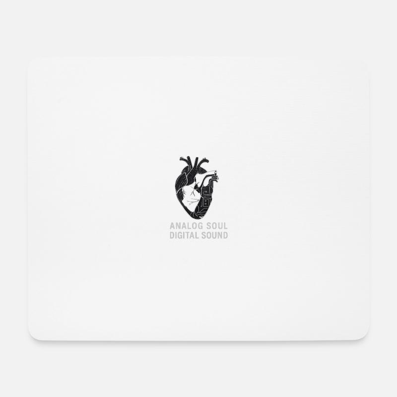 technoheart - Mousepad (Querformat) - Weiß