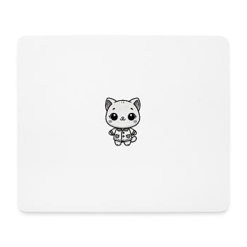 Adorable Kitty - Dressed to Charm - Mouse Pad (horizontal) - white - Front