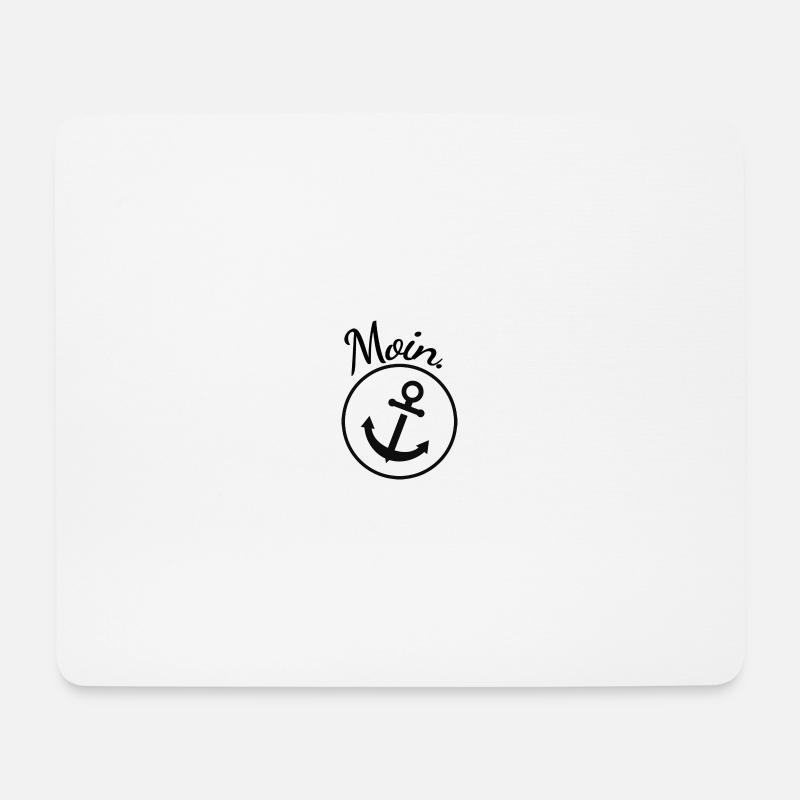 Moin. - Mousepad (Querformat) - Weiß