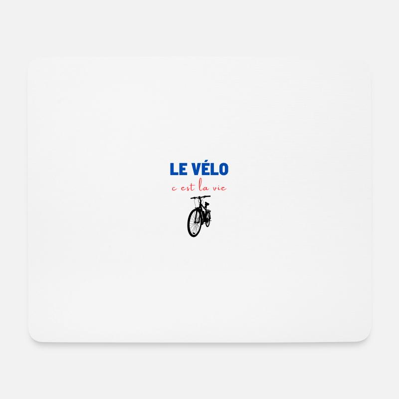 Radfahren ist Leben,Radfahren,Radfahrer,Radfahren - Mousepad (Querformat) - Weiß