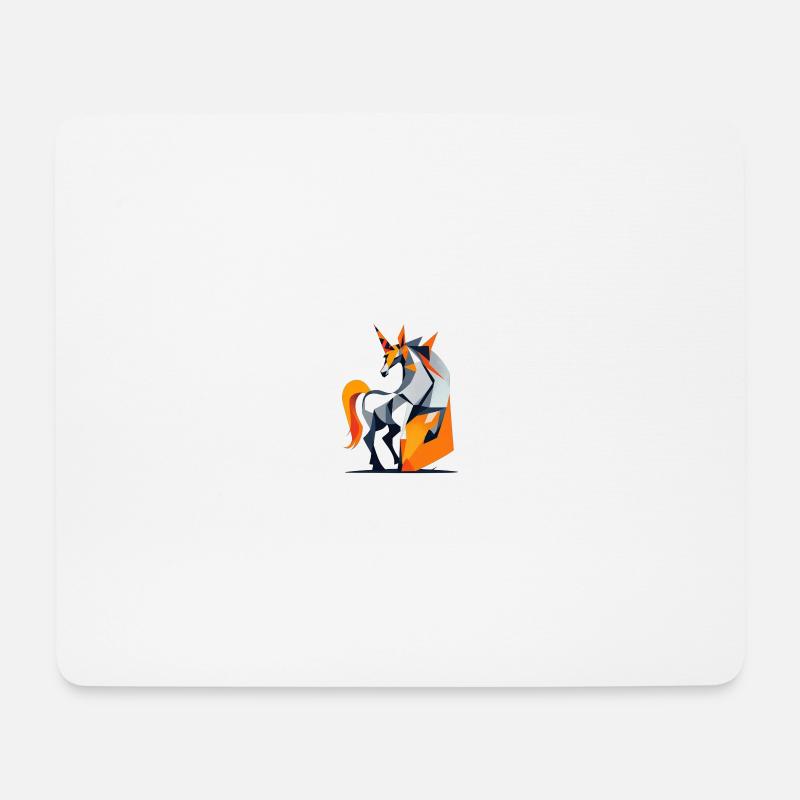 Einhorn - Mousepad (Querformat) - Weiß