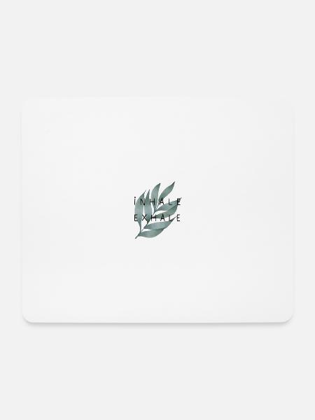 Julibel / Inhale Exhale Yoga - Mousepad (Querformat) - Weiß
