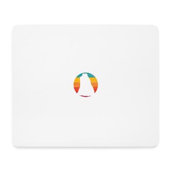 Coucher de soleil mariés - Tapis de souris (format paysage) - blanc - Devant