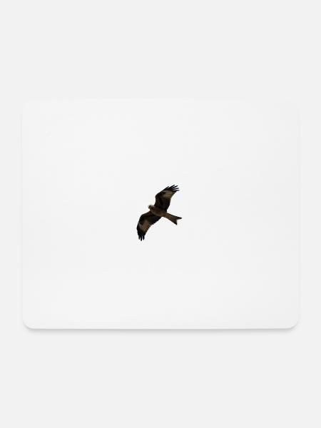 Milan im Flug - Mousepad (Querformat) - Weiß