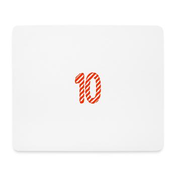 10. 10 JAHRE. 10-JÄHRIGES JUBILÄUM. 10-JÄHRIGES JUBILÄUM. - Mousepad (Querformat) - Weiß - Vorne