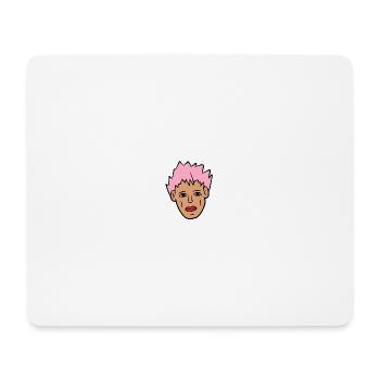 Boy with pink hair - Mouse Pad (horizontal) - white - Front
