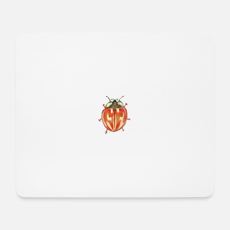 gestreifter Marienkäfer - Mousepad (Querformat) - Weiß