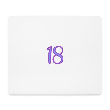 18. 18 JAHRE ALT. 18-JÄHRIGES JUBILÄUM. GEBURTSTAG 18 JAHRE. - Mousepad (Querformat) - Weiß - Vorne