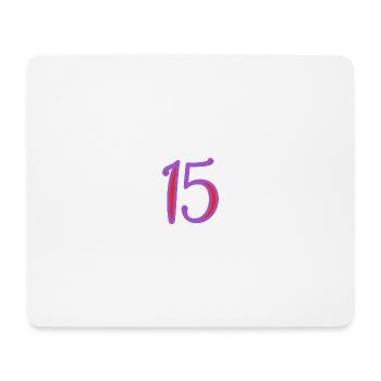15. 15 YEARS. 15th ANNIVERSARY. 15 YEAR ANNIVERSARY. - Mouse Pad (horizontal) - white - Front