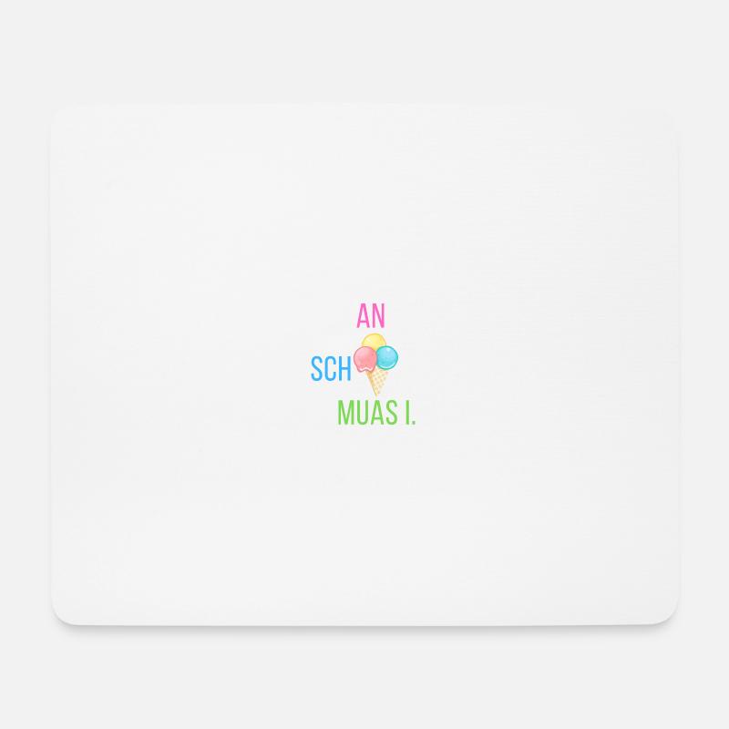 An scheiß muas i - Statement - Mousepad (Querformat) - Weiß