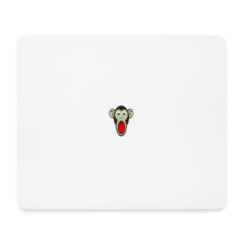 visage de singe - Tapis de souris (format paysage) - blanc - Devant