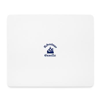 Schreiner Zunftzeichen Blau Geselle - Mousepad (Querformat) - Weiß - Vorne