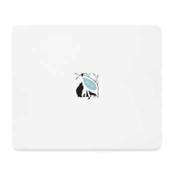 Tiere - Mousepad (Querformat) - Weiß - Vorne