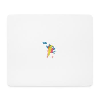 Vogel - Mousepad (Querformat) - Weiß - Vorne