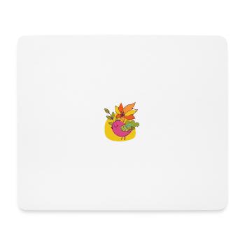 Vogel - Mousepad (Querformat) - Weiß - Vorne