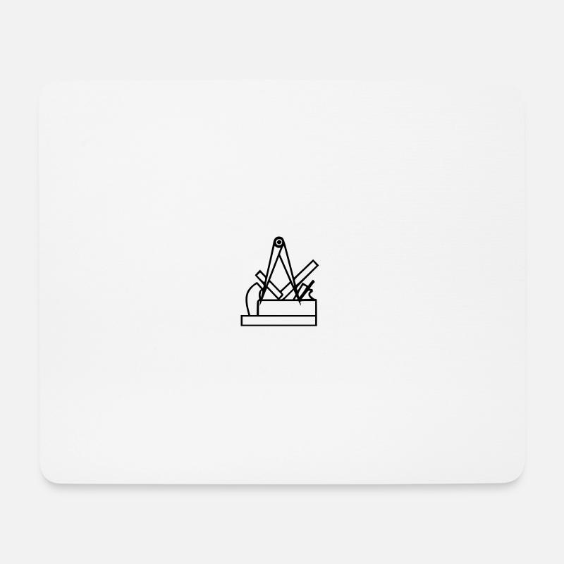 tischler logo - Mousepad (Querformat) - Weiß