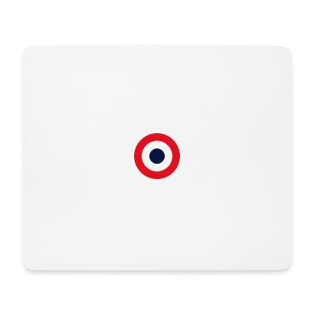 cocarde tricolore française - Tapis de souris (format paysage) - blanc - Devant