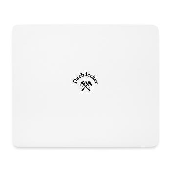 Dachdecker Zunftzeichen Schwarz - Mousepad (Querformat) - Weiß - Vorne