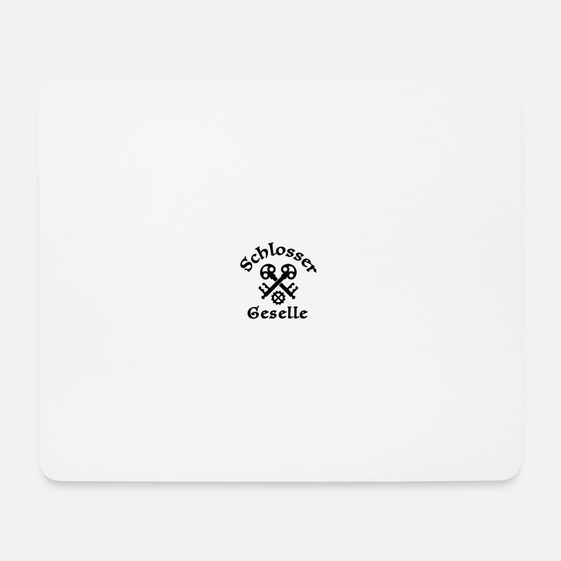schlossergeselleschwarz - Mousepad (Querformat) - Weiß
