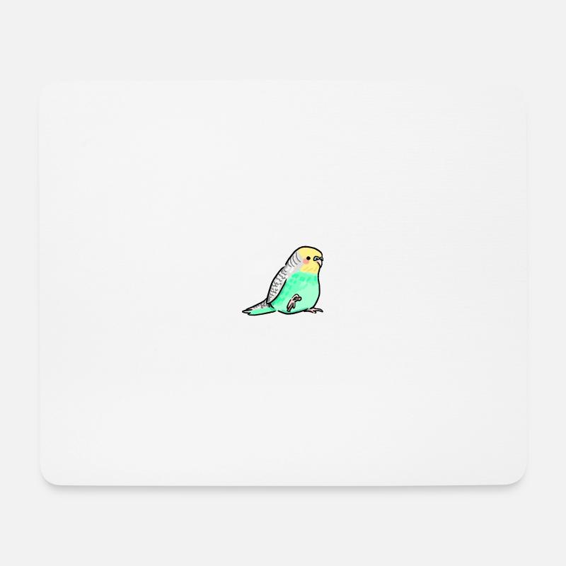 budgie - Mousepad (Querformat) - Weiß