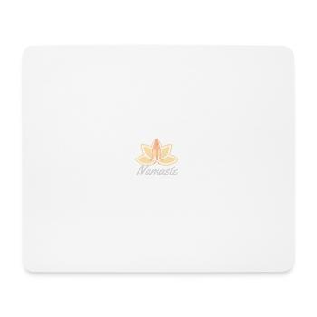 Namaste - Tapis de souris (format paysage) - blanc - Devant