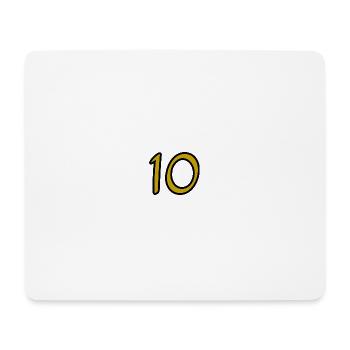 10. 10 YEARS. 10th ANNIVERSARY. 10 YEAR ANNIVERSARY. - Mouse Pad (horizontal) - white - Front