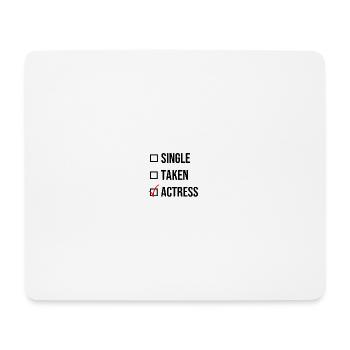 Single Taken Actress Black Actor Gift - Mouse Pad (horizontal) - white - Front