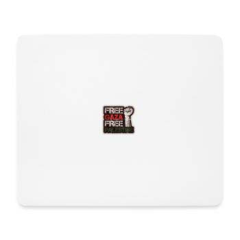 FREE GAZA FREE PALESTINE - Mousepad (Querformat) - Weiß - Vorne