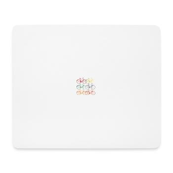 bikes - Mousepad (Querformat) - Weiß - Vorne