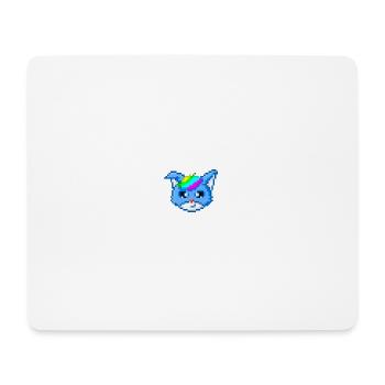 Pixelart Blaufuchs - Mousepad (Querformat) - Weiß - Vorne