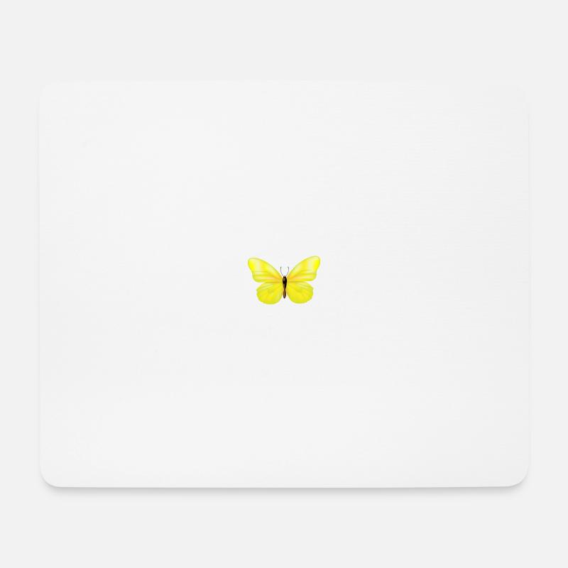 Schmetterling - Mousepad (Querformat) - Weiß