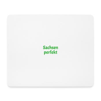 Sachsen perfekt - Mousepad (Querformat) - Weiß - Vorne