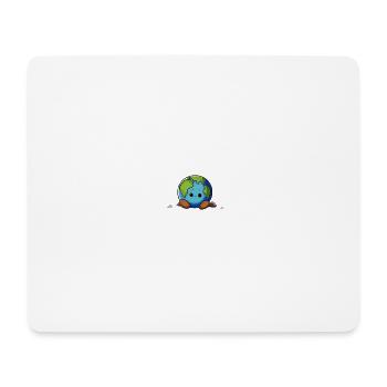 Terre de bande dessinée - Tapis de souris (format paysage) - blanc - Devant