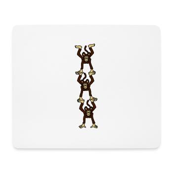 affenturm_3c - Mouse Pad (horizontal) - white - Front