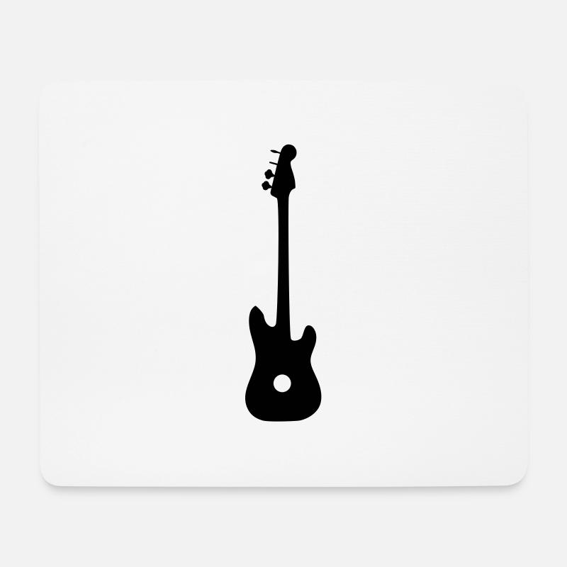 Gitarre - Mousepad (Querformat) - Weiß