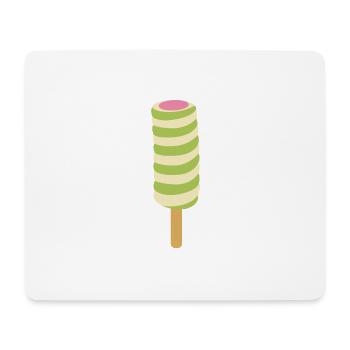Spiraleis - Mousepad (Querformat) - Weiß - Vorne