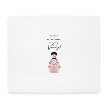 Geschenk Vatertag - Papa ist der Beste / Männertag - Mousepad (Querformat) - Weiß - Vorne